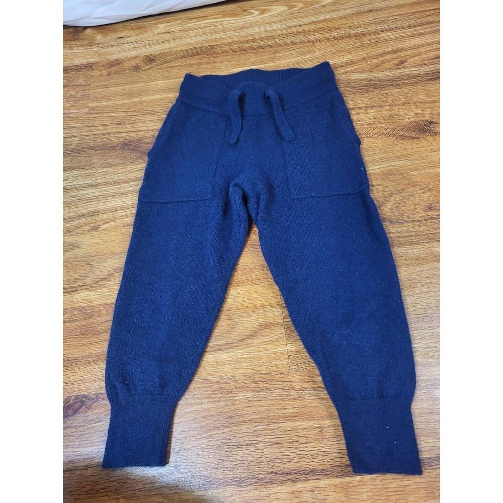 Quince Baby Toddler Cashmere Joggers Leggings Pants Navy Sz 3 Unisex Washable
